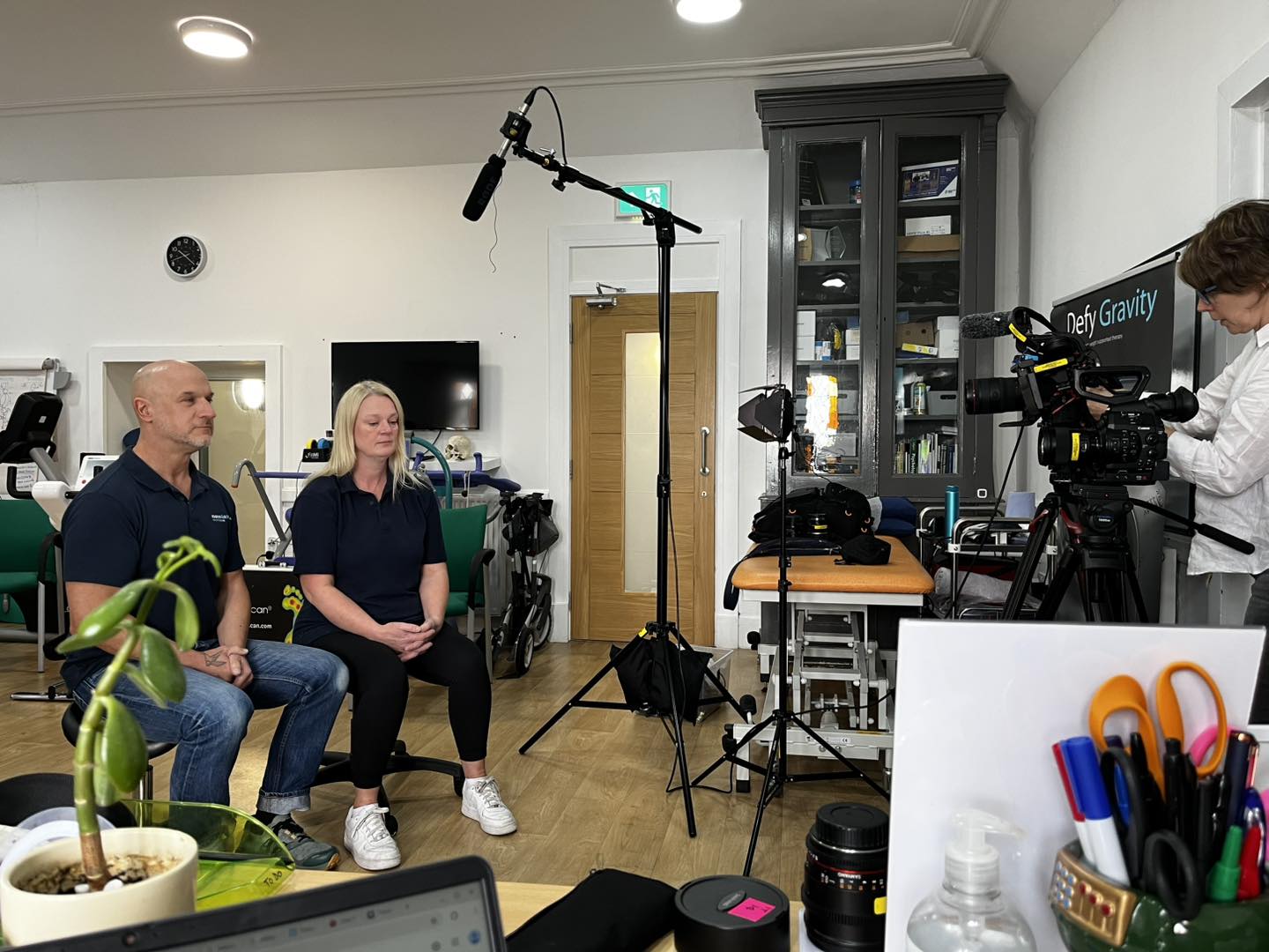 Co‑creators Jude Simms & David Powney of Flex4ward Walking Aid